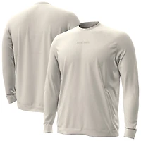Sweat-shirt Under Armour crème pour homme, motif Fighting Irish de Notre Dame, Meridian Tri-Blend