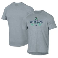 T-shirt technique Under Armour gris pour homme, Anciens élèves des Fighting Irish de Notre Dame