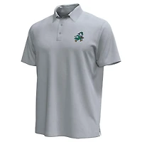 Men's Under Armour Gray Notre Dame Fighting Irish Sporting Leprechaun Icon Polo