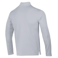 Men's Under Armour Gray Notre Dame Fighting Irish Sporting Leprechaun Motion Quarter-Zip Jacket