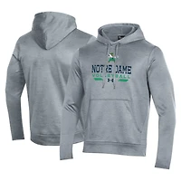 Men's Under Armour Gray Notre Dame Fighting Irish Volleyball Icon Pullover Hoodie