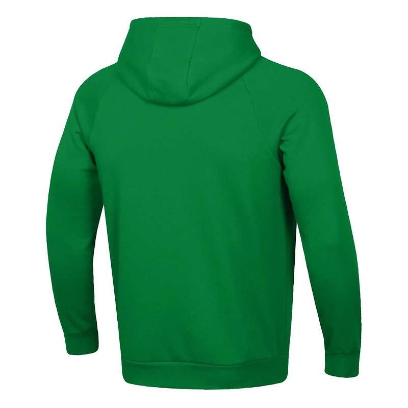 Men's Under Armour Green Notre Dame Fighting Irish 2025 Sideline Rival Fleece Hoodie