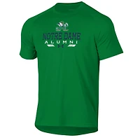 T-shirt technique vert Under Armour pour homme, Anciens élèves des Fighting Irish de Notre Dame