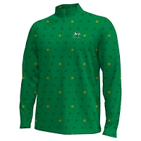 Men's Under Armour  Green Notre Dame Fighting Irish Gameday Armourfuse Half-Zip Top