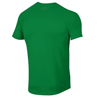 Men's Under Armour Green Notre Dame Fighting Irish Lacrosse Icon Raglan Performance T-Shirt