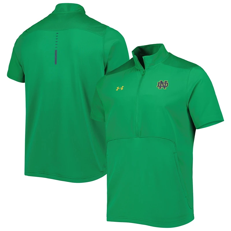 Veste Under Armour Notre Dame Fighting Irish Motivate 2.0 verte pour homme