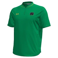 Men's Under Armour Green Notre Dame Fighting Irish Motivate Quarter-Zip Top