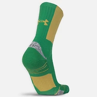 Chaussettes vertes Under Armour Notre Dame Fighting Irish Playmaker Crew pour hommes