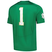 Maillot de football réplique vert Under Armour des Fighting Irish Notre Dame pour homme