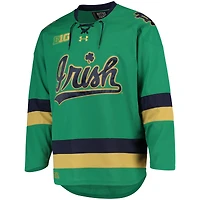 Men's Under Armour Green Notre Dame Fighting Irish Replica Hockey Jersey