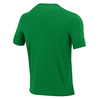 T-shirt tri-blend vert Kelly Green de Under Armour pour homme, Notre Dame Fighting Irish 2024, Wear All Fight