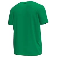 T-shirt Under Armour Kelly Green pour homme, motif Notre Dame Fighting Irish, All Fight Tech Stretch