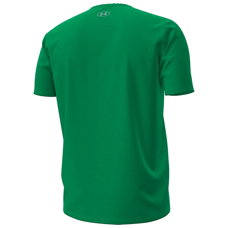 Men's Under Armour Kelly Green Notre Dame Fighting Irish Football T-Shirt