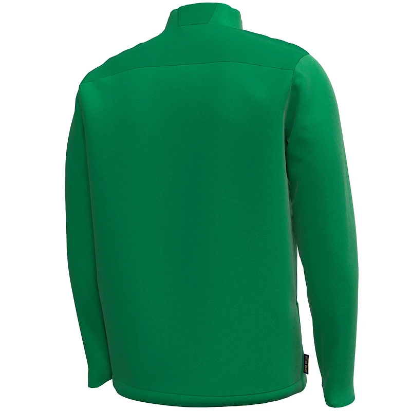 Men's Under Armour  Kelly Green Notre Dame Fighting Irish Motivate Quarter-Zip Performance Jacket