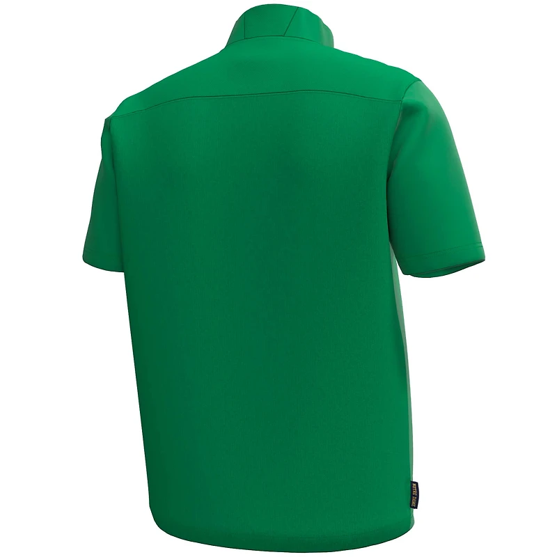 Men's Under Armour Kelly Green Notre Dame Fighting Irish Motivate Quarter-Zip Short Sleeve Top