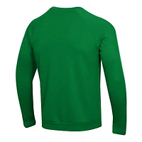 Men's Under Armour  Kelly Green Notre Dame Fighting Irish Sideline Rival Fleece Crewneck Sweatshirt