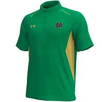 Polo Performance Under Armour Kelly Green pour homme, Notre Dame Fighting Irish Title
