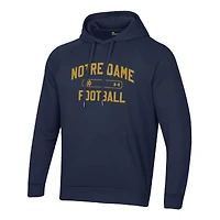 Men's Under Armour Navy Notre Dame Fighting Irish 2025 Sideline Rival Fleece Hoodie