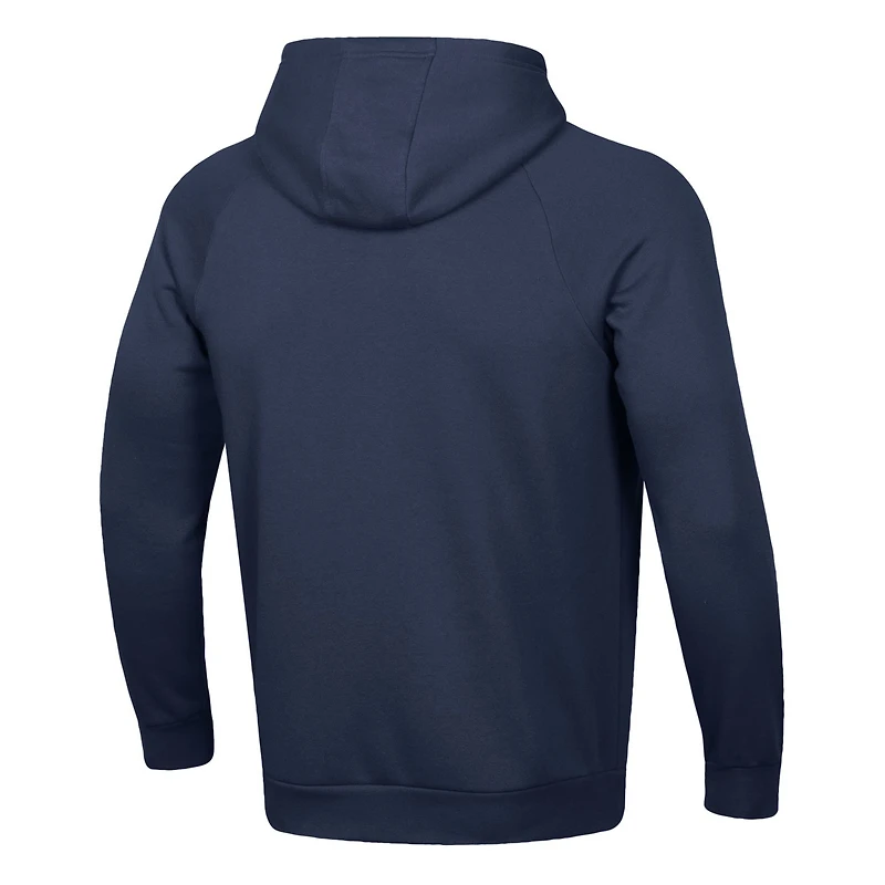Men's Under Armour Navy Notre Dame Fighting Irish 2025 Sideline Rival Fleece Hoodie