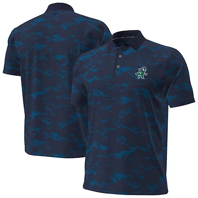 Polo Under Armour ArmourDry Tropical Dusk pour homme, bleu marine, Notre Dame Fighting Irish