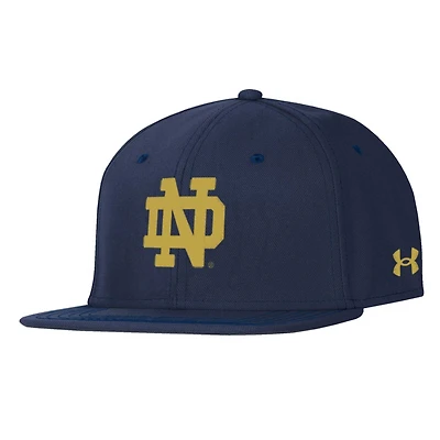 Men's Under Armour  Navy Notre Dame Fighting Irish Baseball Fitted Hat