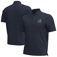 Men's Under Armour Navy Notre Dame Fighting Irish Basketball Leprechaun Drive Aura Polo