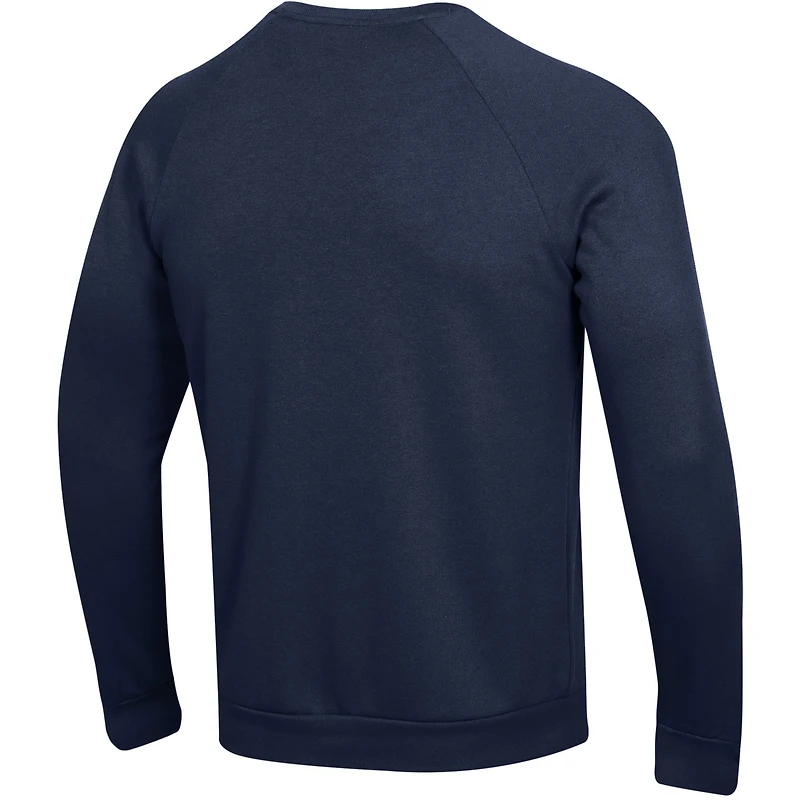 Men's Under Armour  Navy Notre Dame Fighting Irish Coaches Rival Raglan Pullover Sweatshirt