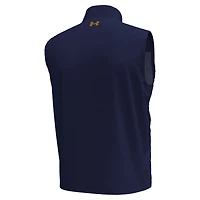 Men's Under Armour  Navy Notre Dame Fighting Irish Drive Pro Storm Full-Zip Vest