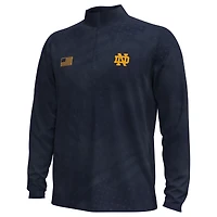 Haut demi-zippé ArmorFuse bleu marine pour homme de la collection Notre Dame Fighting Irish Freedom d'Under Armour