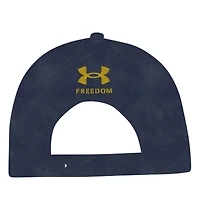 Men's Under Armour Navy Notre Dame Fighting Irish Freedom Collection ArmourFuse Snapback Hat
