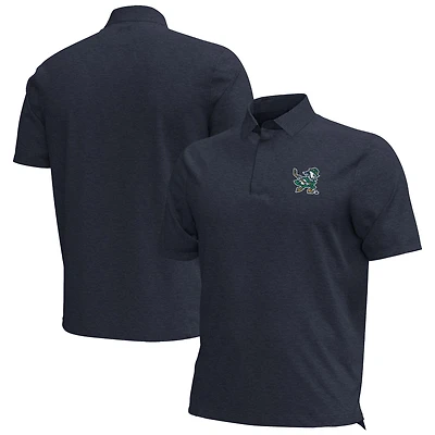 Polo de hockey Under Armour bleu marine Notre Dame Fighting Irish pour homme Leprechaun Drive Aura