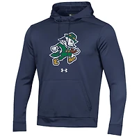 Men's Under Armour Navy Notre Dame Fighting Irish Leprechaun Fleece Hoodie