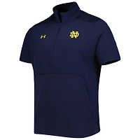 Men's Under Armour Navy Notre Dame Fighting Irish Motivate 2.0 Half-Zip Jacket