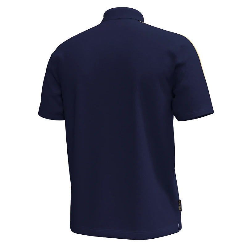 Polo Under Armour Notre Dame Fighting Irish Pinnacle Performance pour hommes, bleu marine