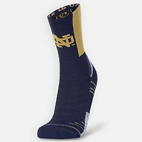 Men's Under Armour Navy Notre Dame Fighting Irish Playmaker Crew Socks