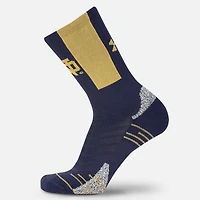 Men's Under Armour Navy Notre Dame Fighting Irish Playmaker Crew Socks