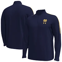 Veste zippée quart de tour Performance Under Armour pour homme, bleu marine, les éliminatoires des Fighting Irish Notre Dame