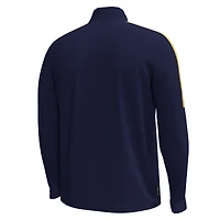Veste zippée quart de tour Performance Under Armour pour homme, bleu marine, les éliminatoires des Fighting Irish Notre Dame