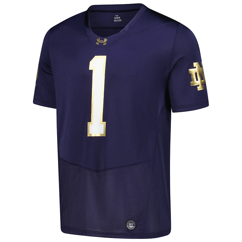 Men's Under Armour Navy Notre Dame Fighting Irish Replica Football Jersey