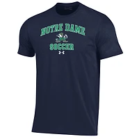 Men's Under Armour Navy Notre Dame Fighting Irish Soccer Arch Over Performance T-Shirt