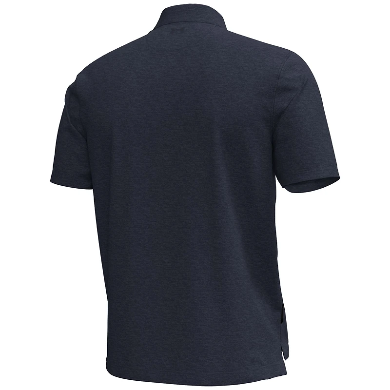 Men's Under Armour Navy Notre Dame Fighting Irish Sporting Leprechaun Aura Polo