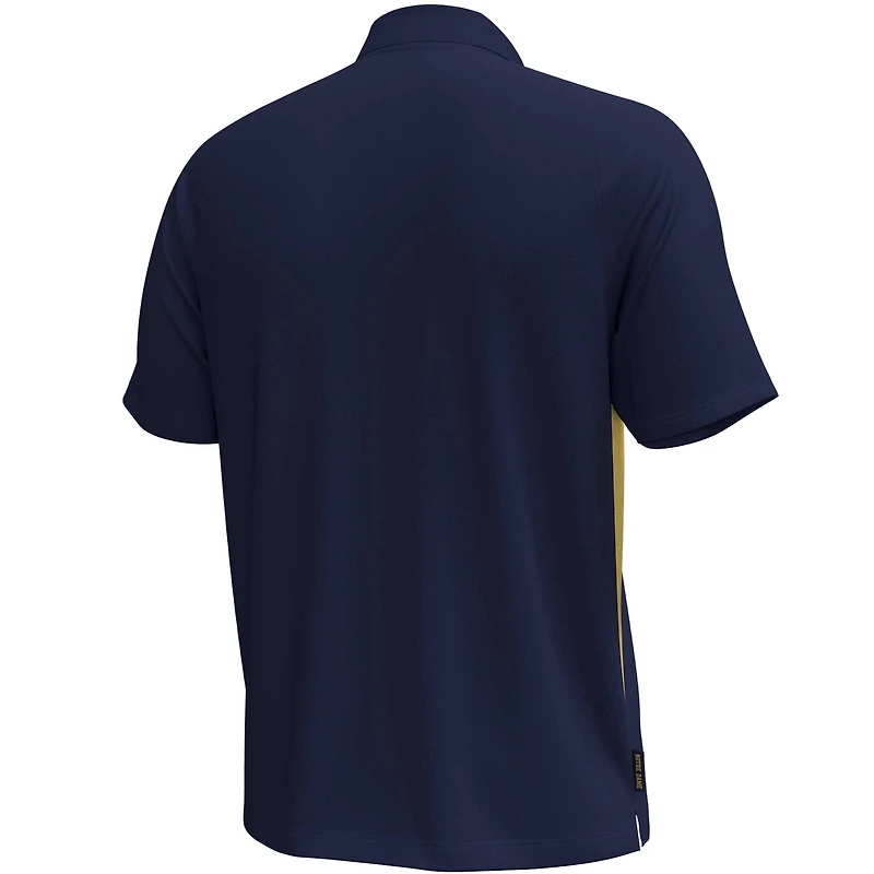 Men's Under Armour Navy Notre Dame Fighting Irish Title Performance Polo