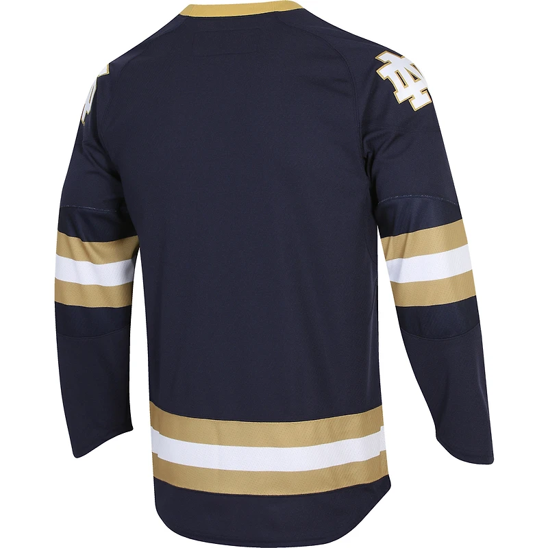 Men's Under Armour Navy Notre Dame Fighting Irish UA Replica Hockey Jersey