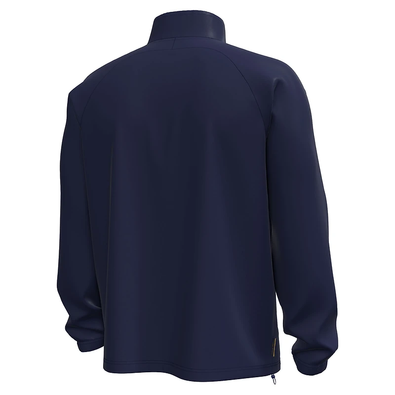 Men's Under Armour  Navy Notre Dame Fighting Irish Unstoppable Woven Anorak Storm Tech Half-Zip Jacket