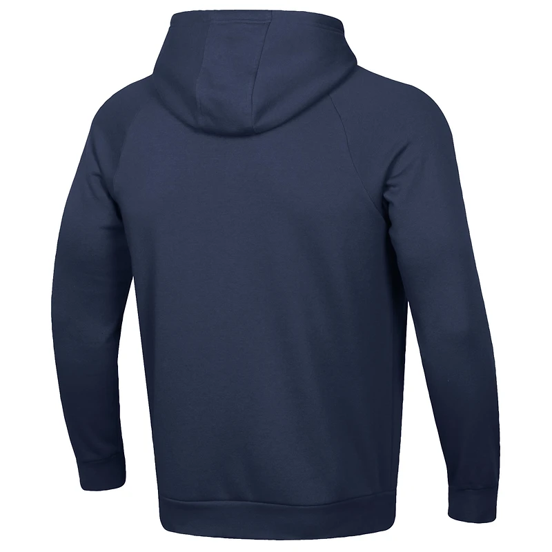 Men's Under Armour Navy Notre Dame Fighting Irish Volleyball All Day Arch Fleece Pullover Hoodie