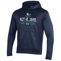 Men's Under Armour Navy Notre Dame Fighting Irish Volleyball Icon Pullover Hoodie