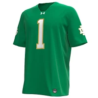 Under Armour #1 Kelly Green Notre Dame Fighting Irish Replica Maillot de football pour homme