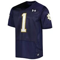 Maillot Under Armour #1 Navy Notre Dame Fighting Irish Premier Limited pour homme