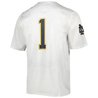 Under Armour #1 Blanc Notre Dame Fighting Irish Team Wordmark Réplique Maillot de Football pour Homme