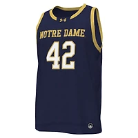 Under Armour #42 Navy Notre Dame Fighting Irish Replica Maillot de basket-ball pour homme